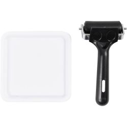 Kit d&rsquo;Outils pour l&rsquo;impression sur blocs de linol&eacute;um, L : 6 cm, dim. 12x12 cm, 1 Pq.