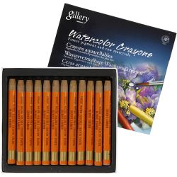 Pastels à la cire aquarellables