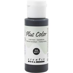 Peinture Acrylique Plus Color, noir, 60 ml/ 1 flacon