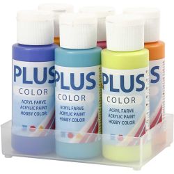Peinture Acrylique Plus Color, multicolore, 6x60 ml/ 1 Pq.