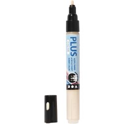 Feutres Plus Color, L : 14,5 cm, trait 1-2 mm, beige clair, 5,5 ml, 1 pi&egrave;ce