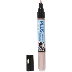 Feutres Plus Color, L : 14,5 cm, trait 1-2 mm, dusty rose, 5,5 ml, 1 pi&egrave;ce