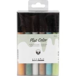 Feutres Plus Color, L : 14,5 cm, trait 1-2 mm, ass. de couleurs, 5,5 ml, 18 pi&egrave;ces/ 1 Pq.