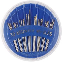 Aiguilles à coudre, dim. 3-7, L : 35-45 mm, 30 pièces/ 1 Pq.