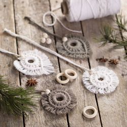 Cordon pour Macram&eacute;, L : 198 m, d 2 mm, blanc cass&eacute;, 330 gr/ 1 rouleau