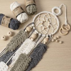 Kit de Démarrage DIY Macramé, 1 Pq.