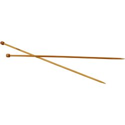 Aiguilles &agrave; tricoter, L : 35 cm, dim. 5 mm, 1 paire