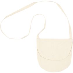 Sac &agrave; bandouli&egrave;re, dim. 15x14 cm, 110 gr, naturel clair, 1 pi&egrave;ce