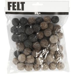 Perles feutrées