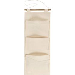 Organiseur &agrave; suspendre, H : 75 cm, L : 30 cm, 145 gr, naturel clair, 1 pi&egrave;ce