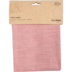 Serviettes en tissu, dim. 42x42 cm, 185 gr, rose, 2 pi&egrave;ces/ 1 Pq.