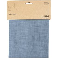Serviettes en tissu, dim. 42x42 cm, 185 gr, bleu pigeon, 2 pièces/ 1 Pq.