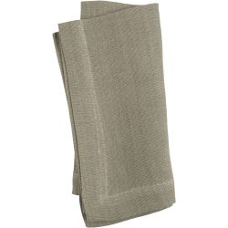 Serviettes en tissu, dim. 42x42 cm, 185 gr, dusty vert, 2 pi&egrave;ces/ 1 Pq.