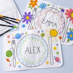Sets de table, dim. 30x45 cm, 145 gr, blanc, 10 pi&egrave;ces/ 1 Pq.