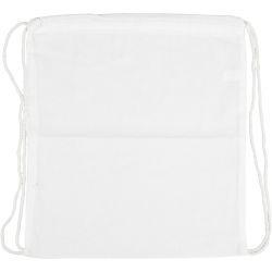 Sac &agrave; Cordons, dim. 37x41 cm, 130 gr, blanc, 1 pi&egrave;ce
