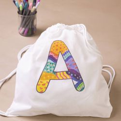 Sac &agrave; Cordons, dim. 37x41 cm, 130 gr, blanc, 1 pi&egrave;ce