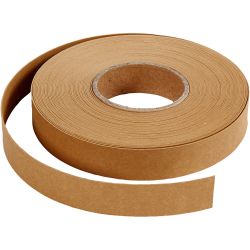 Bandes de tressage, L : 15 mm, &eacute;p. 0,55 mm, brun clair, 9.50 m/ 1 rouleau