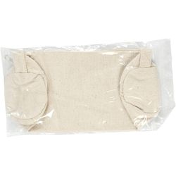 Trousse, L : 20 cm, d 6 cm, 300 gr, naturel clair, 1 pièce