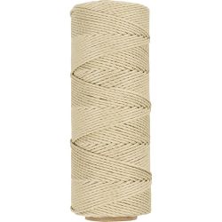 Fil de bambou, &eacute;p. 1 mm, blanc cass&eacute;, 65 m/ 1 rouleau