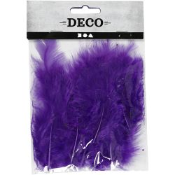 Duvet, dim. 5-12 cm, violet, 15 pi&egrave;ces/ 1 Pq.