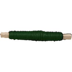 Fil pour fleur, &eacute;p. 0,5 mm, vert, 50 m/ 1 rouleau