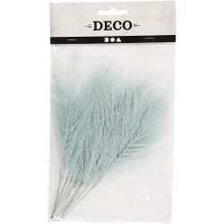 Plumes artificielles, L : 15 cm, L : 8 cm, bleu clair, 10 pi&egrave;ces/ 1 Pq.