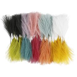 Plumes artificielles, L : 15 cm, L : 8 cm, 100 pi&egrave;ces/ 1 Pq.