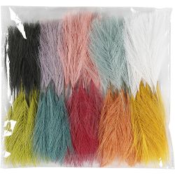 Plumes artificielles, L : 15 cm, L : 8 cm, 100 pi&egrave;ces/ 1 Pq.