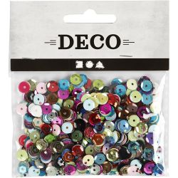 Paillettes, rondes, dim. 6 mm, 10 gr/ 1 Pq.