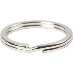 Anneaux porte-cl&eacute;s, d 28 mm, argent&eacute;, 4 pi&egrave;ces/ 1 Pq.