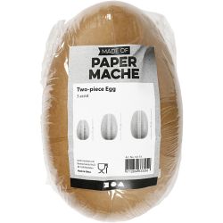 Oeufs en deux parties, L : 12+15+18 cm, 3 pièces/ 1 Pq.