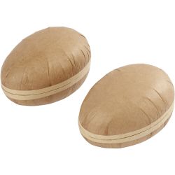 Oeufs en deux parties, L : 12 cm, 2 pi&egrave;ces/ 1 Pq.