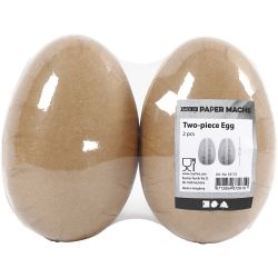 Oeufs en deux parties, L : 12 cm, 2 pièces/ 1 Pq.