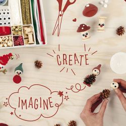 Mix Cr&eacute;atif , No&euml;l traditionnel, 1 set