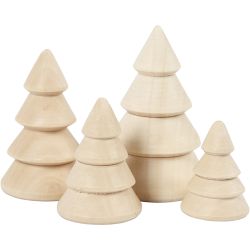 Sapins de Noël en bois