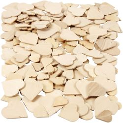 Coeurs mosaïque en bois