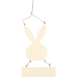 Lapin avec panneau