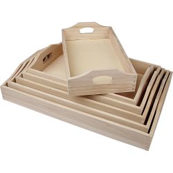 Plateaux en bois