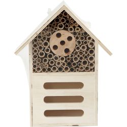 Hôtel à insectes, H : 18 cm, P: 9 cm, L : 14 cm, 1 pièce