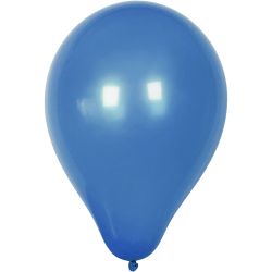 Ballons, d 23 cm, rond, bleu fonc&eacute;, 10 pi&egrave;ces/ 1 Pq.