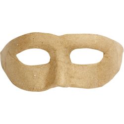 Masque demi-visage, H : 8 cm, L : 21 cm, 1 pi&egrave;ce