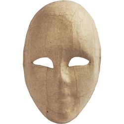 Masque visage , H : 23 cm, L : 16 cm, 1 pi&egrave;ce