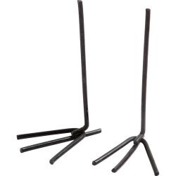 Pattes d'oiseaux m&eacute;talliques, H : 5 cm, L : 2 cm, noir, 10 paire/ 1 Pq.