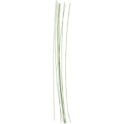 Fil m&eacute;tallique fleuriste, L : 30 cm, d 0,6 mm, vert, 20 pi&egrave;ces/ 1 Pq.