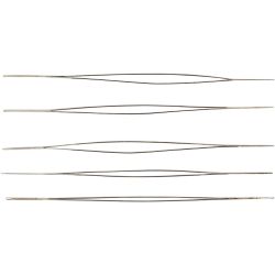 Aiguille &agrave; perles, L : 6 cm, &eacute;p. 0,3 mm, 5 pi&egrave;ces/ 1 Pq.