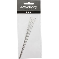 Aiguille &agrave; perles, L : 12 cm, &eacute;p. 0,25 mm, 5 pi&egrave;ces/ 1 Pq.