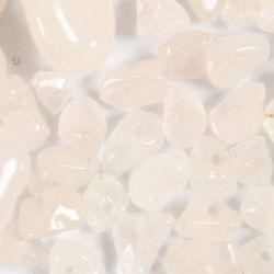 Perles de cristal, Quartz rose, d 7-12 mm, diam&egrave;tre int&eacute;rieur 1 mm, rose, 63 pi&egrave;ces/ 1 Pq.