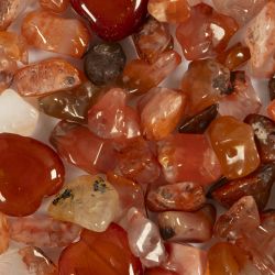 Perles de cristal, Aventurine, dim. 7-12 mm, diam&egrave;tre int&eacute;rieur 1 mm, corail, 63 pi&egrave;ces/ 1 Pq.