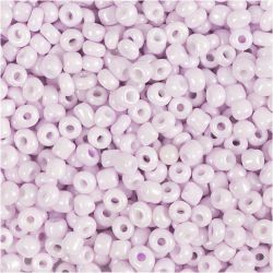Perles de rocaille, d 3 mm, dim. 8/0, diam&egrave;tre int&eacute;rieur 0,6-1,0 mm, rose clair, 25 gr/ 1 Pq.