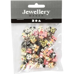 Perles Figurines, Animaux, d 10 mm, diamètre intérieur 1,5 mm, 60 pièces/ 1 Pq.